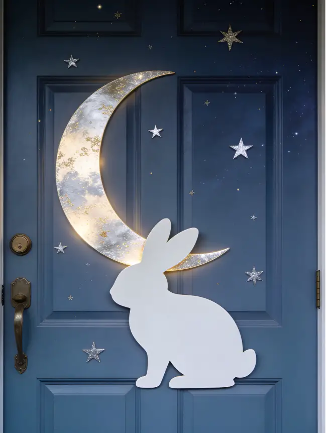 easter bunny door decoration ideas