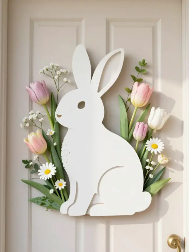easter bunny door decoration ideas
