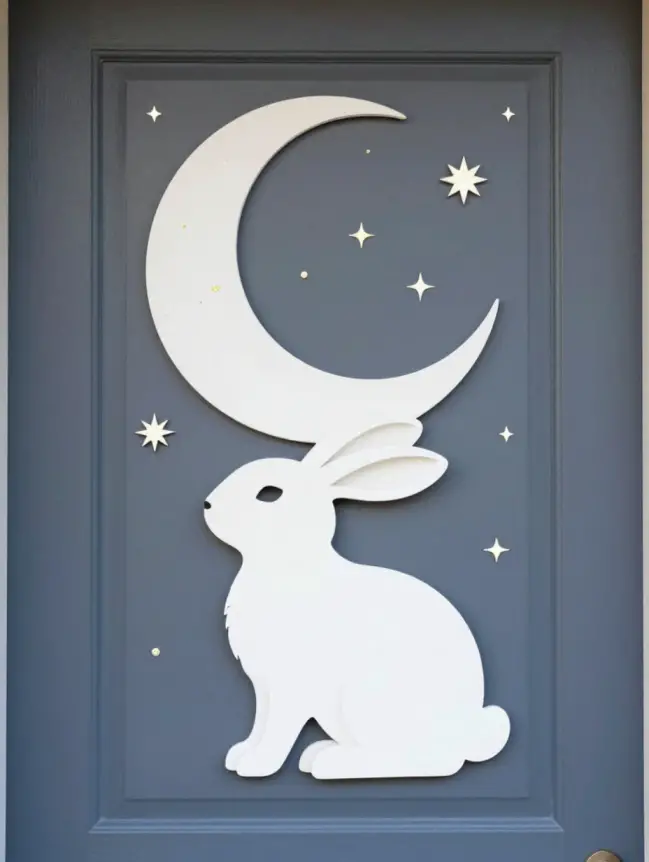 easter bunny door decoration ideas