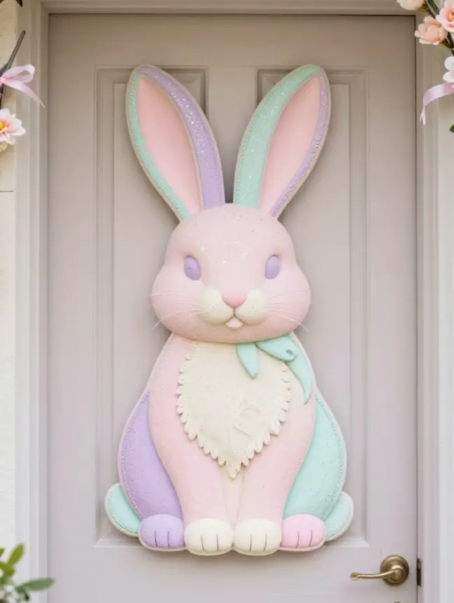 easter bunny door decoration ideas
