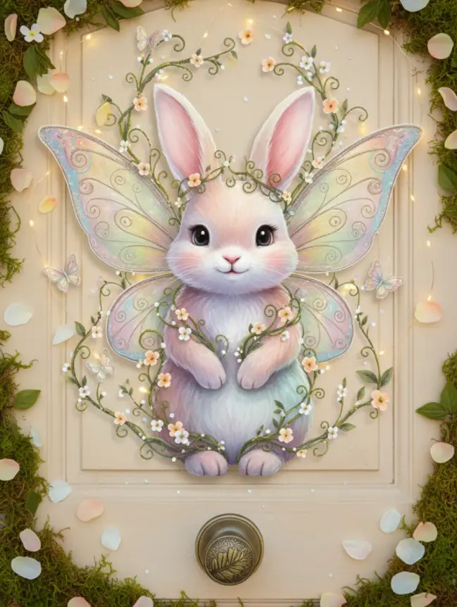 easter bunny door decoration ideas