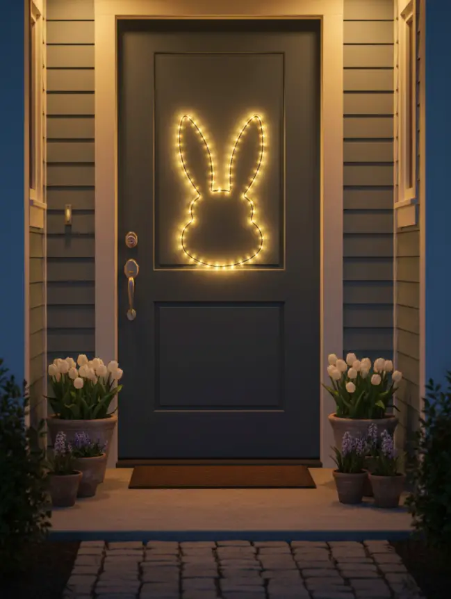 easter bunny door decoration ideas