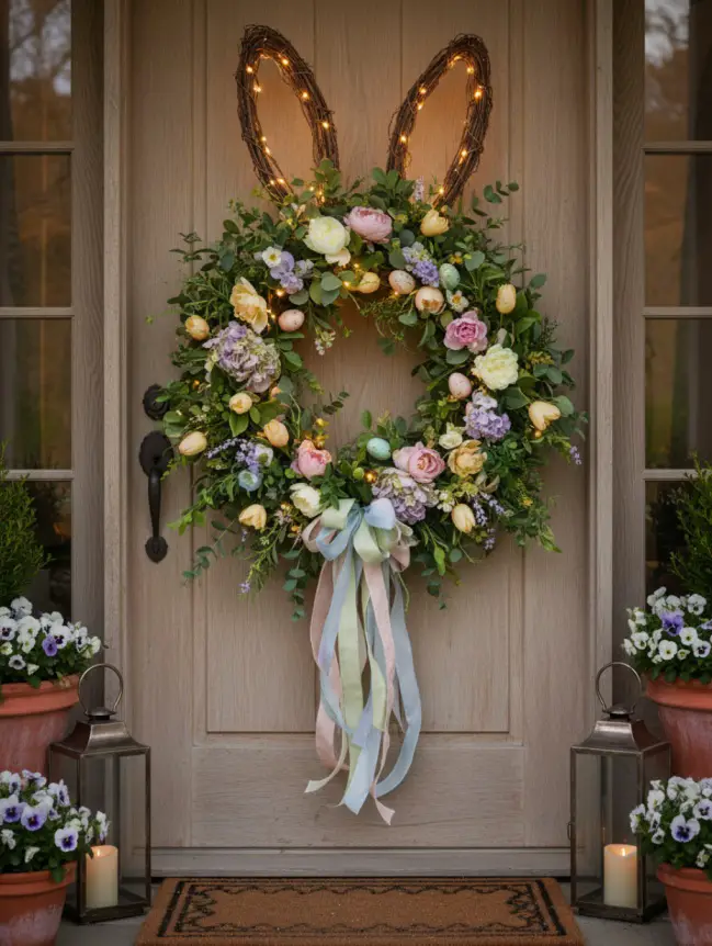 easter bunny door decoration ideas