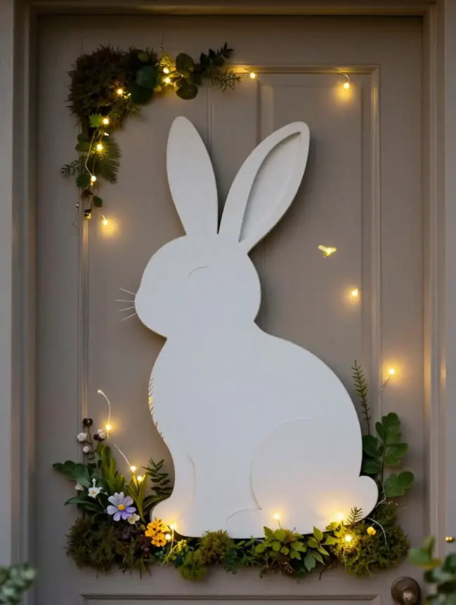 easter bunny door decoration ideas