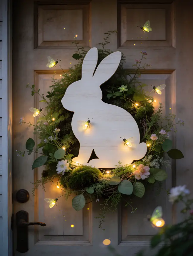 easter bunny door decoration ideas