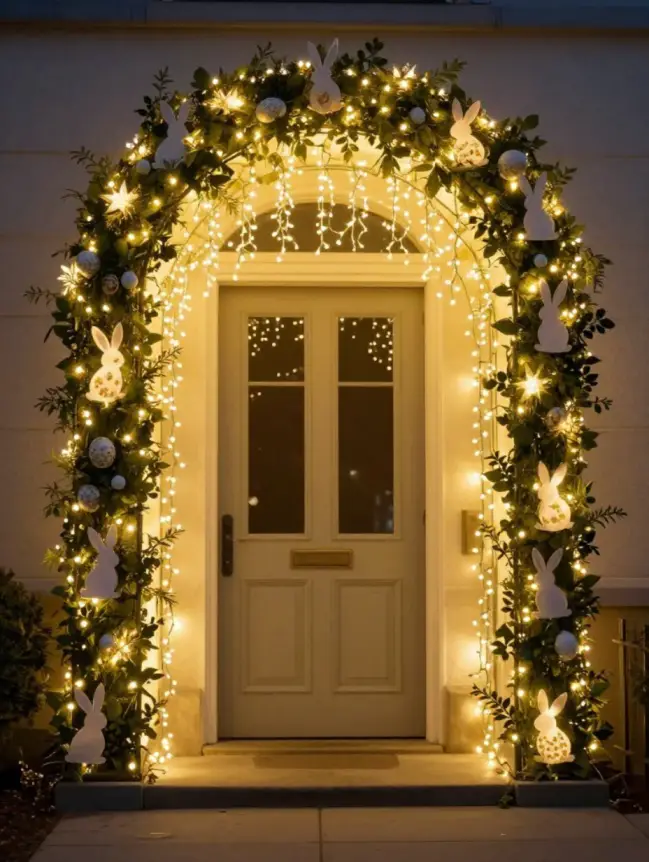 easter bunny door decoration ideas
