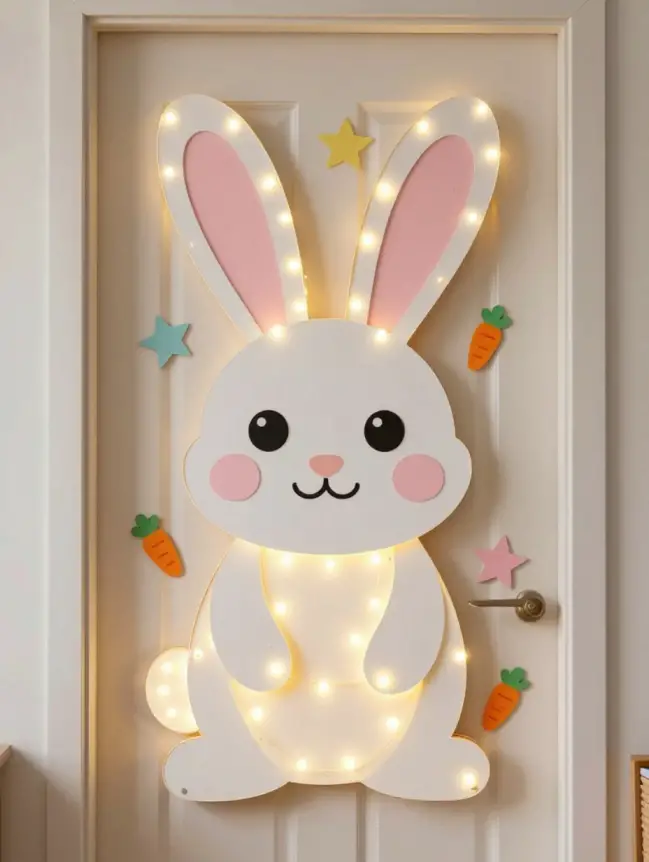 easter bunny door decoration ideas