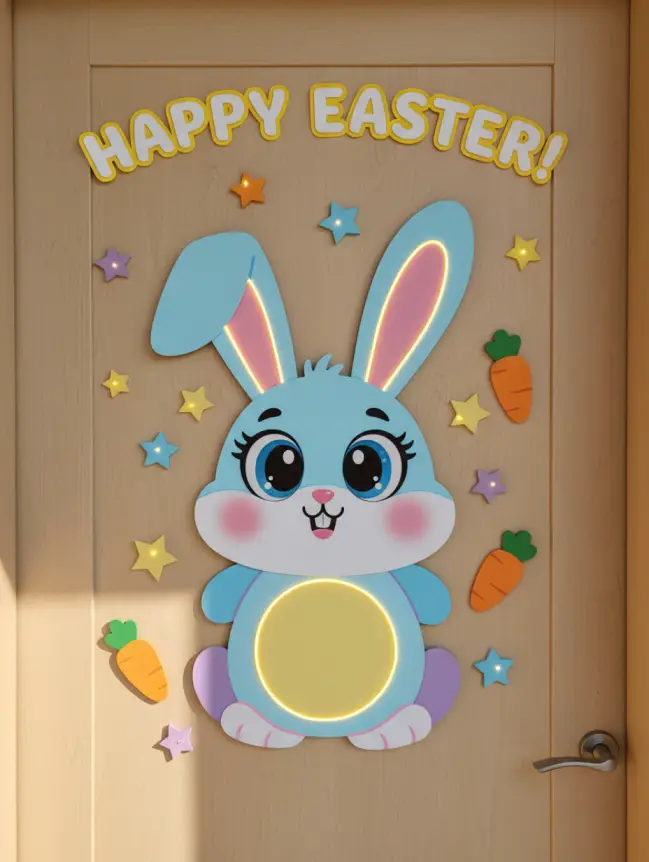 easter bunny door decoration ideas