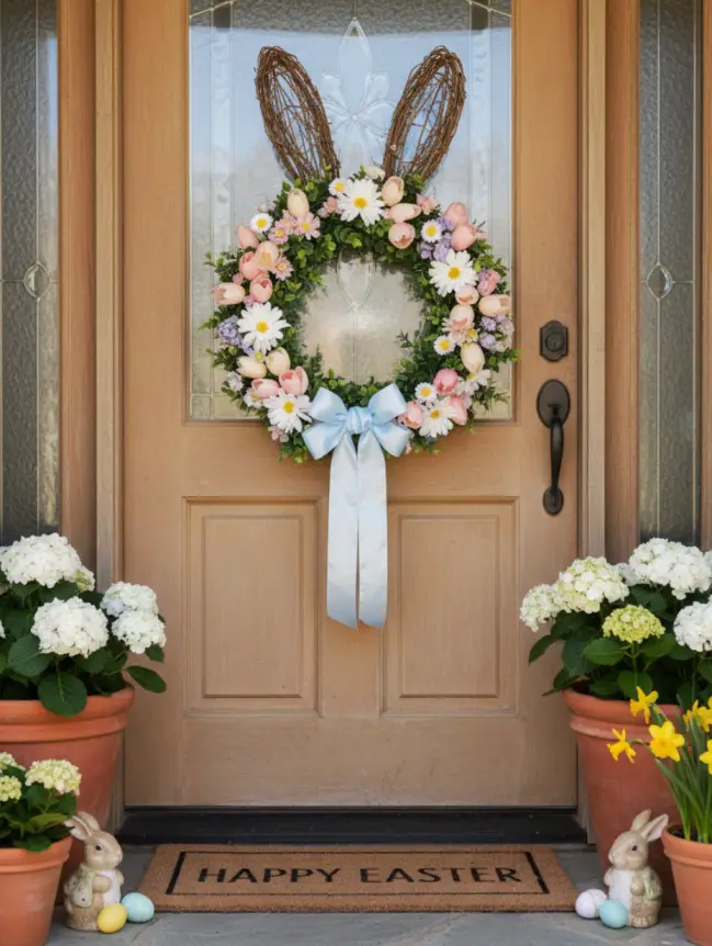 easter bunny door decoration ideas