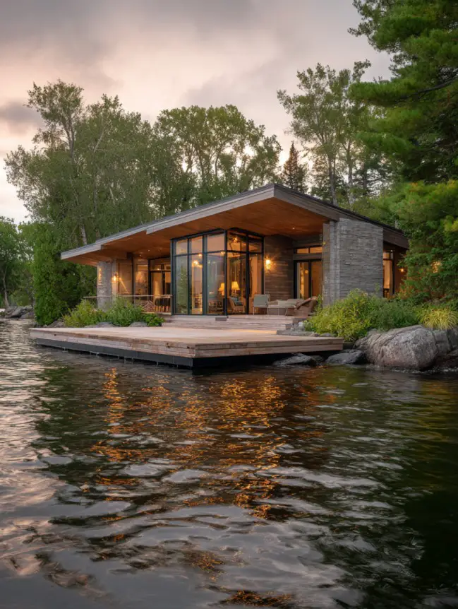 modern cottage lake house ideas