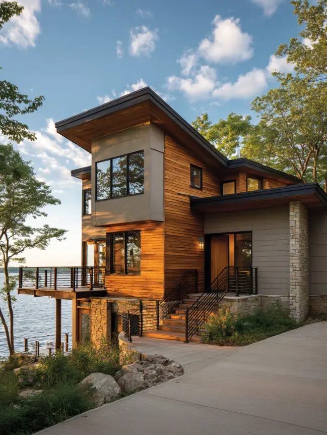 modern cottage lake house ideas
