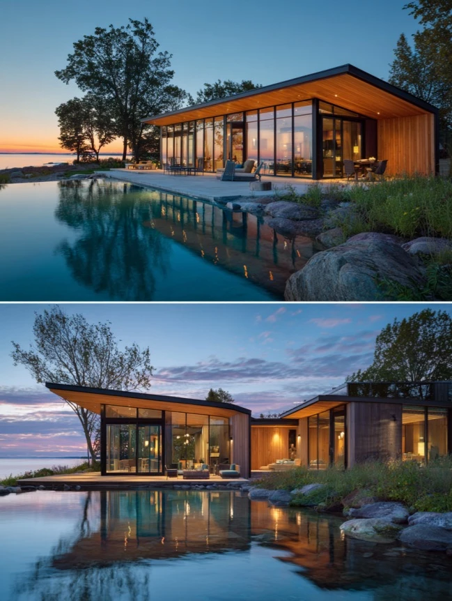 modern cottage lake house ideas