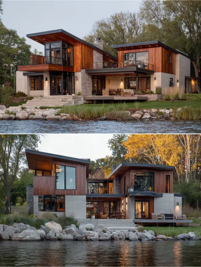 modern cottage lake house ideas