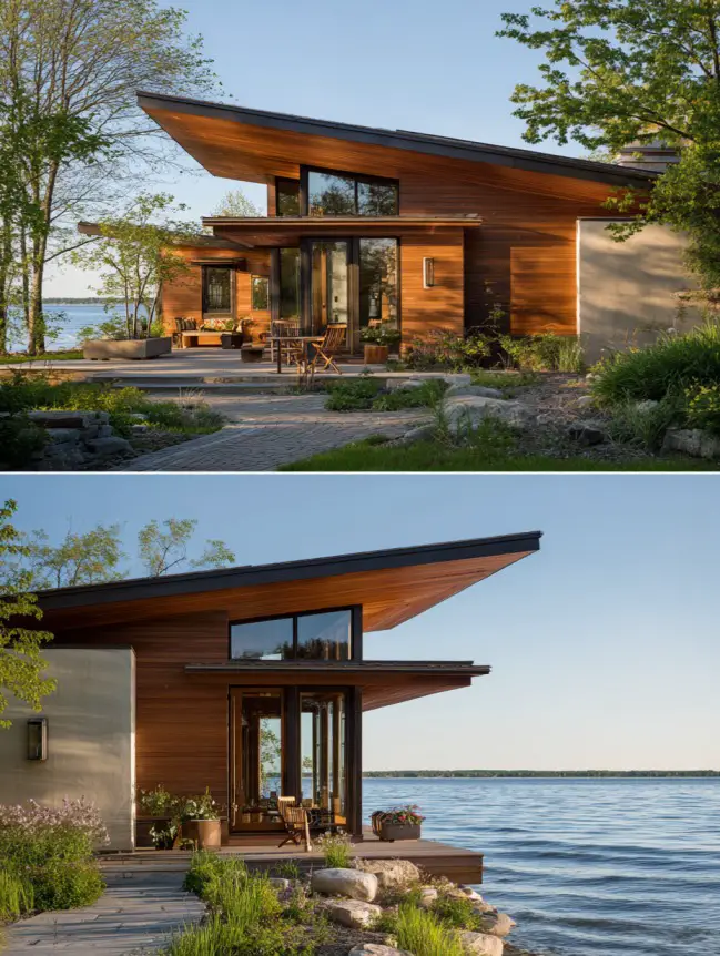modern cottage lake house ideas
