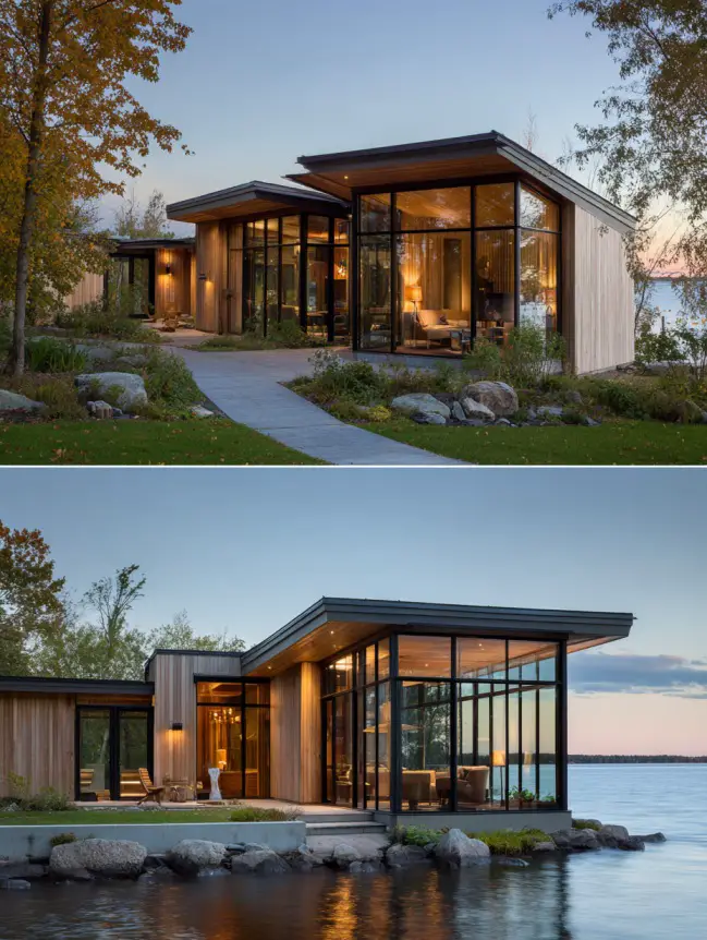modern cottage lake house ideas