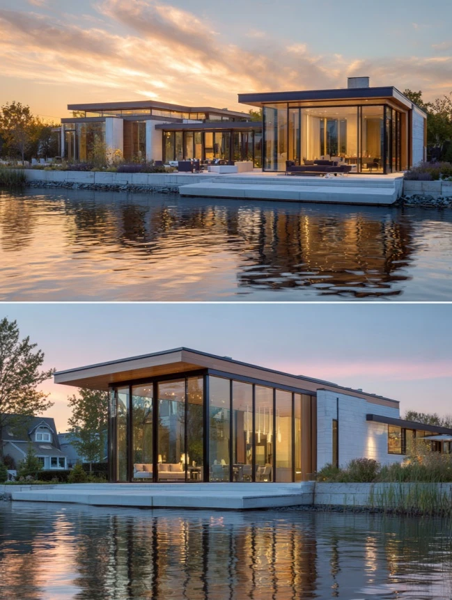 modern cottage lake house ideas