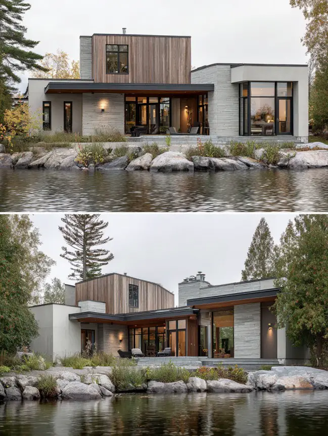 modern cottage lake house ideas
