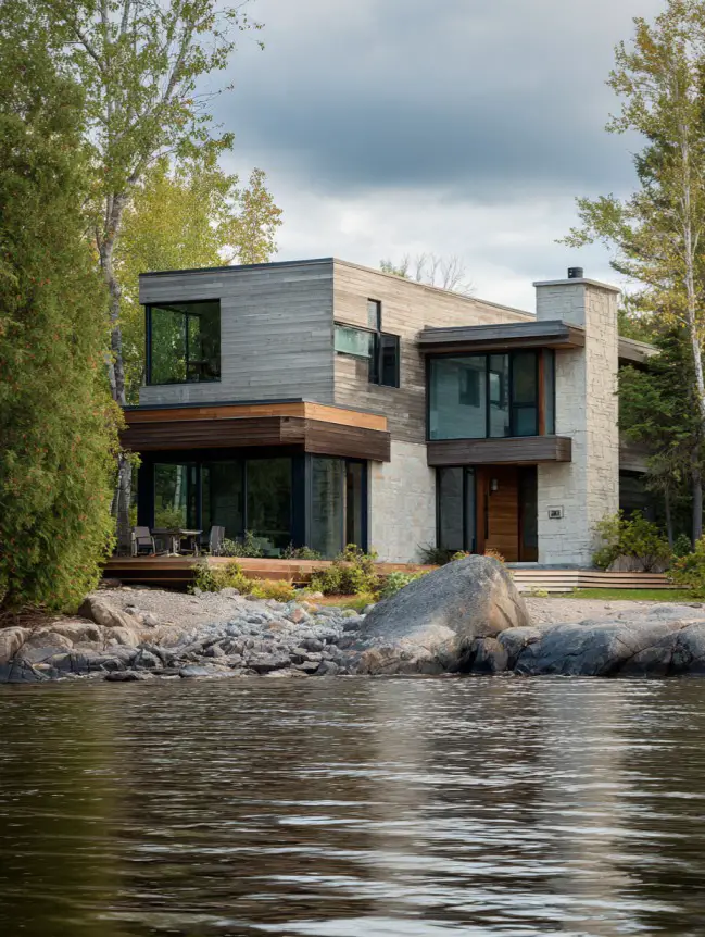 modern cottage lake house ideas