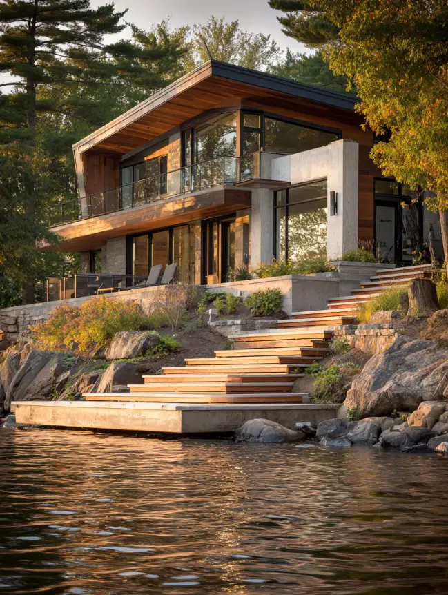 modern cottage lake house ideas