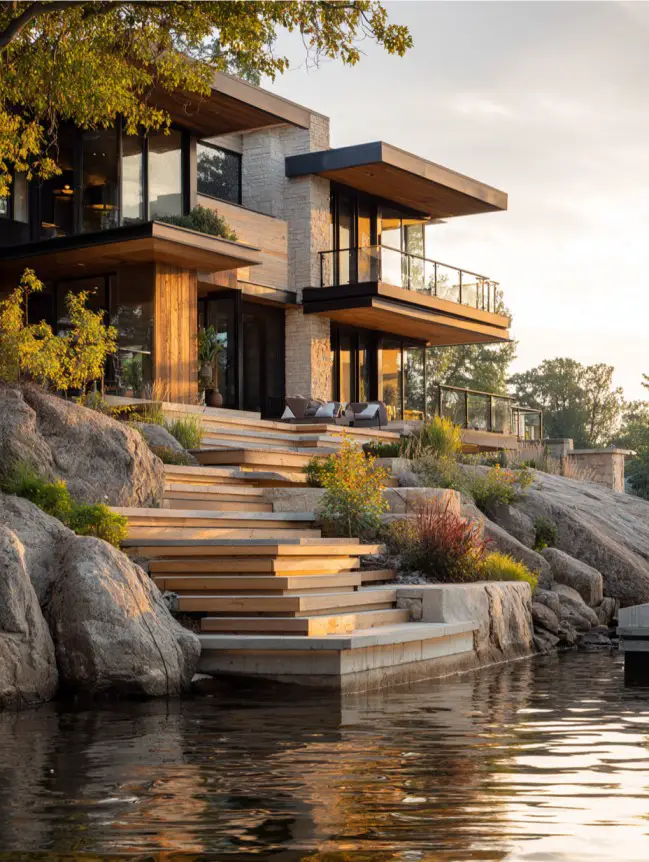 modern cottage lake house ideas