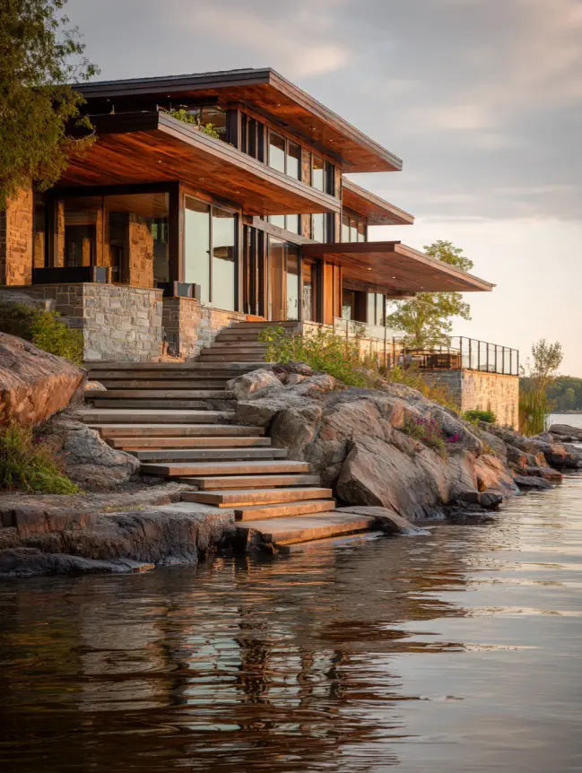 modern cottage lake house ideas