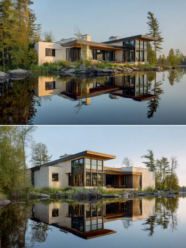 modern cottage lake house ideas