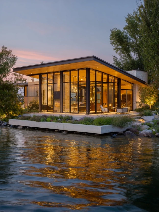 modern cottage lake house ideas