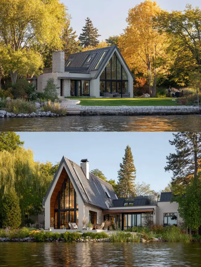 modern cottage lake house ideas