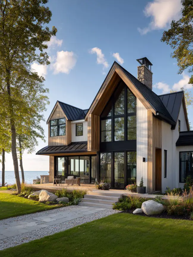 modern cottage lake house ideas