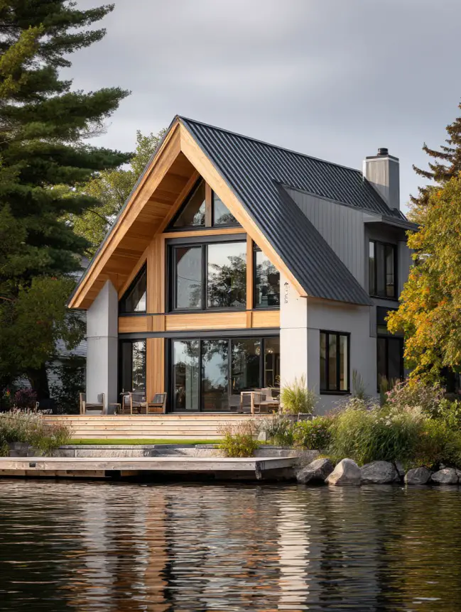 modern cottage lake house ideas