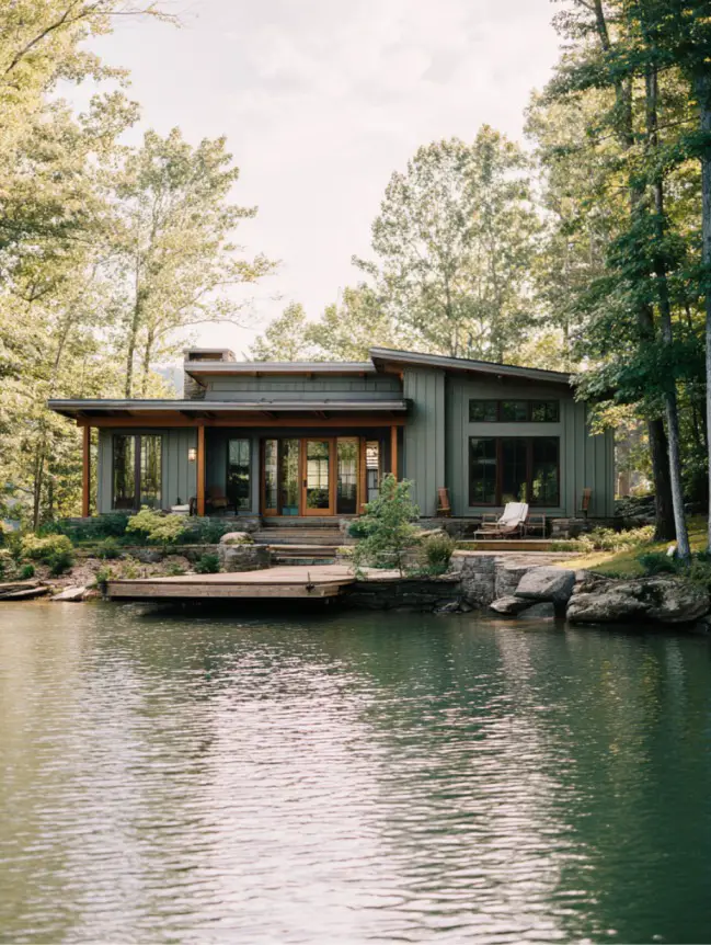 modern cottage lake house ideas