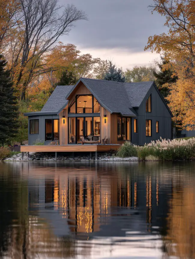 modern cottage lake house ideas
