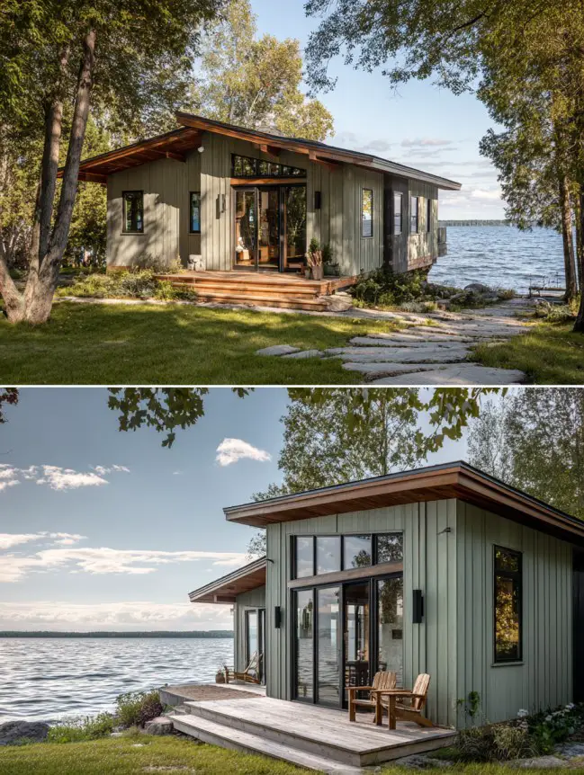 modern cottage lake house ideas