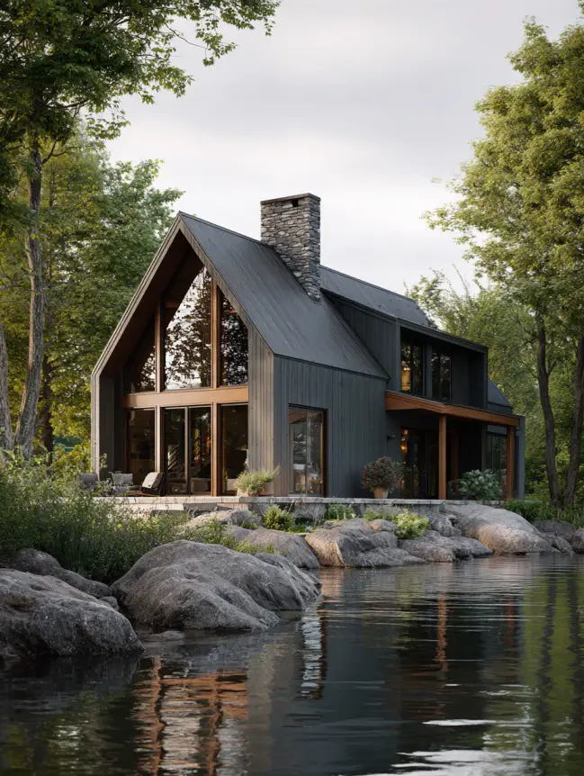 modern cottage lake house ideas