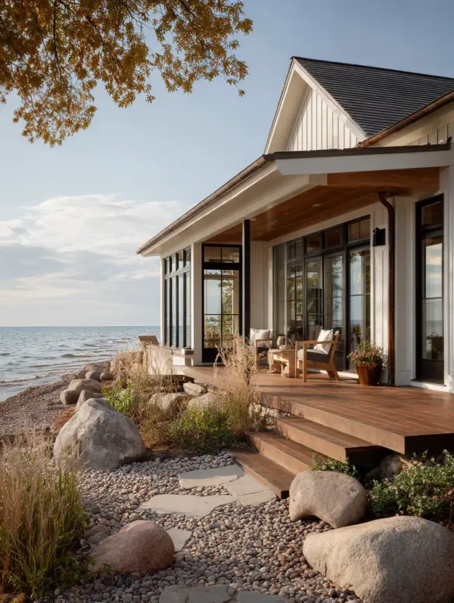 modern cottage lake house ideas
