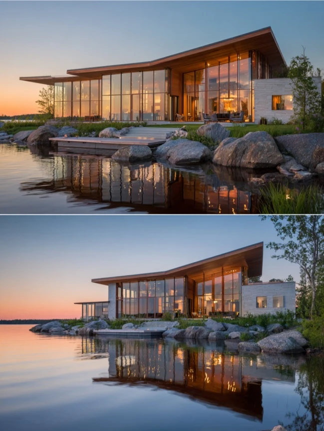 modern cottage lake house ideas
