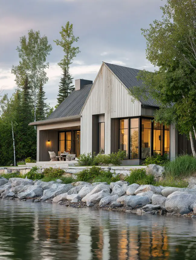 modern cottage lake house ideas
