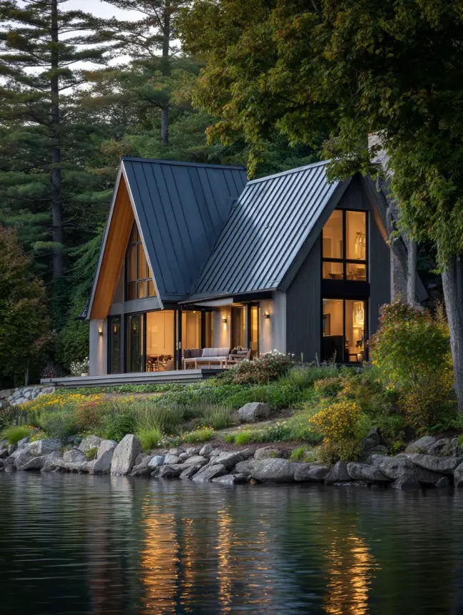 modern cottage lake house ideas