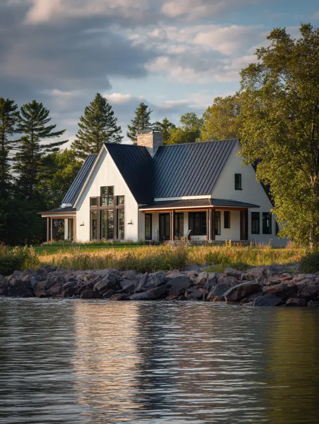 modern cottage lake house ideas