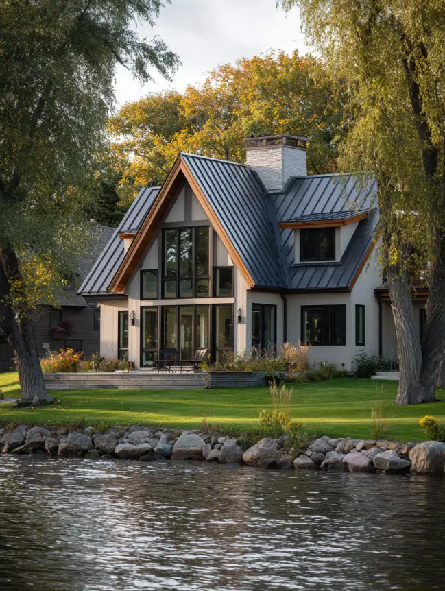 modern cottage lake house ideas