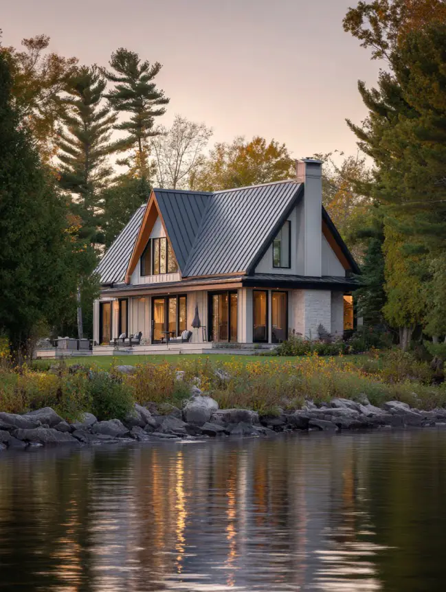 modern cottage lake house ideas