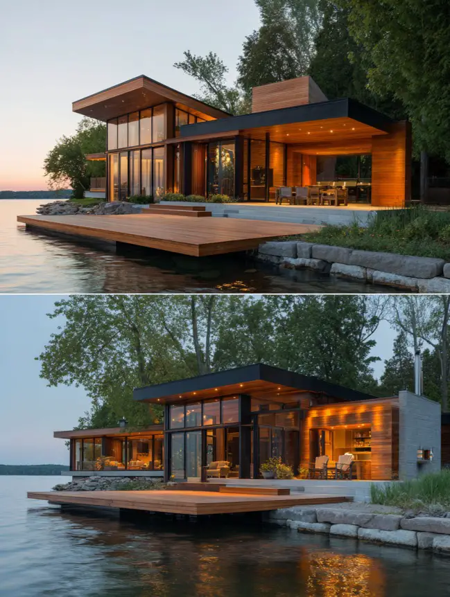 modern cottage lake house ideas