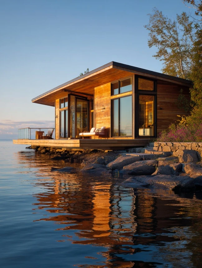 modern cottage lake house ideas