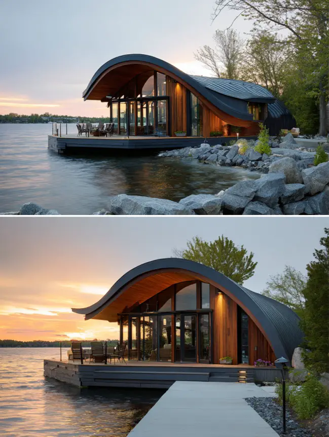 modern cottage lake house ideas