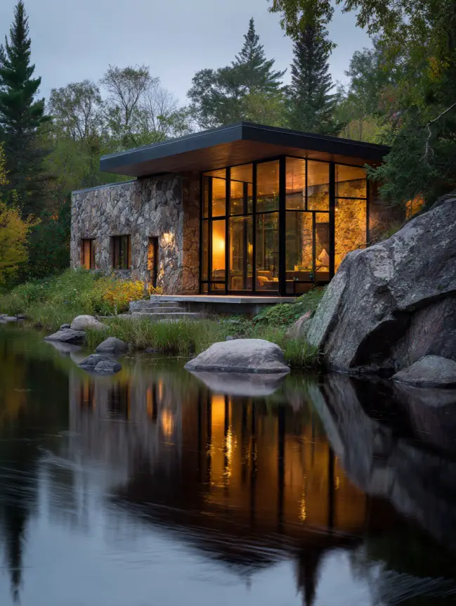 modern cottage lake house ideas