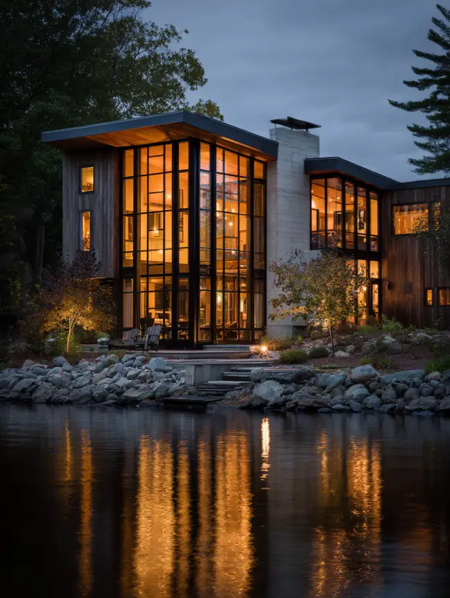 modern cottage lake house ideas