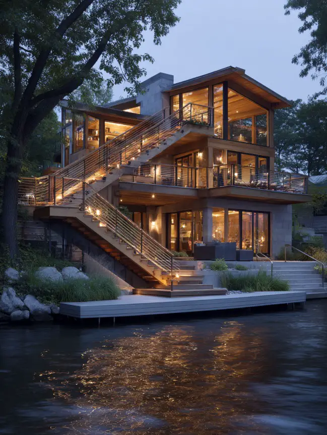 modern cottage lake house ideas