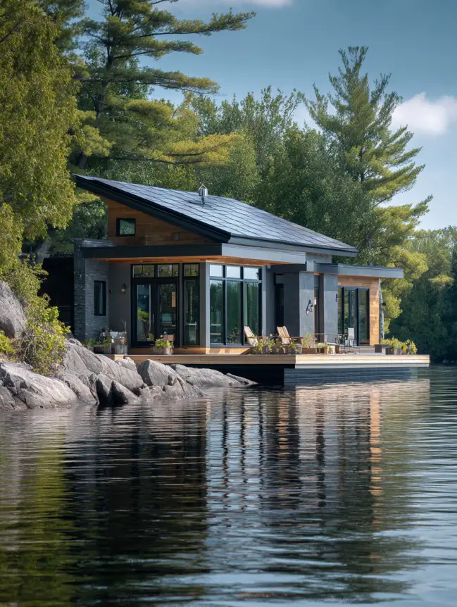 modern cottage lake house ideas
