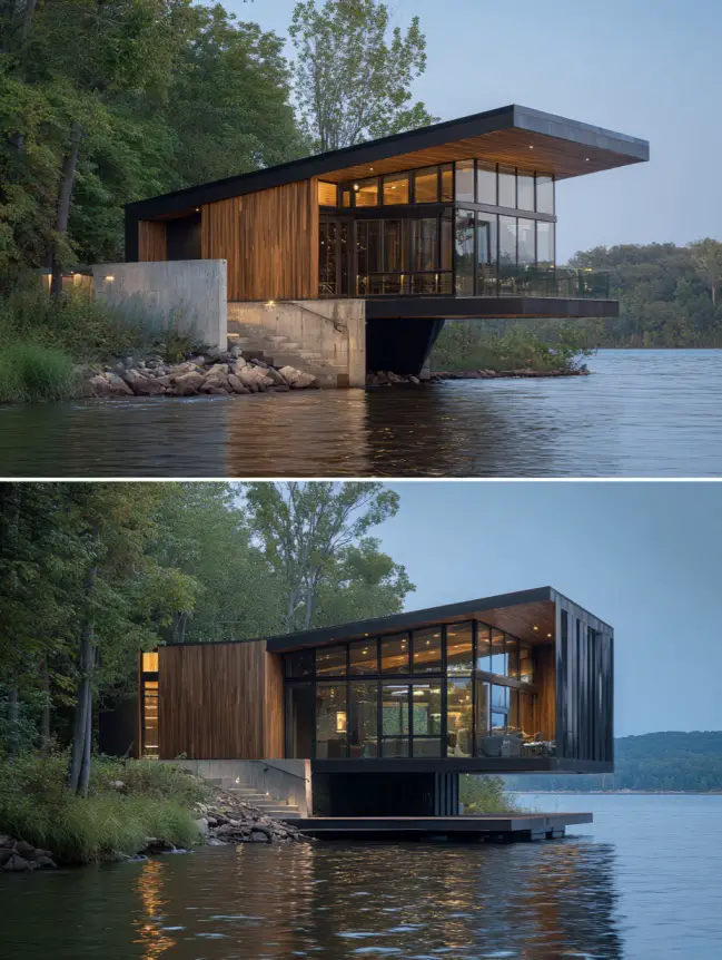 modern cottage lake house ideas