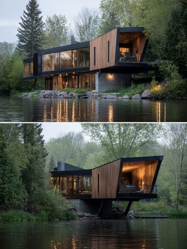 modern cottage lake house ideas